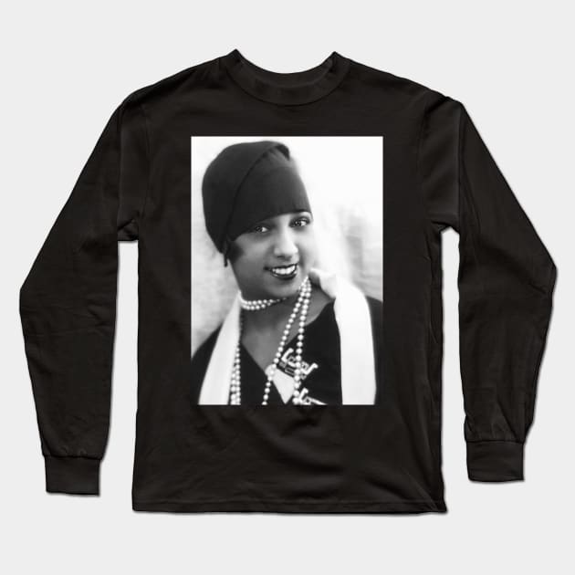 Thee Josephine Baker Long Sleeve T-Shirt by SILENT SIRENS
